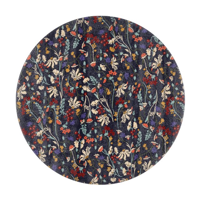 Tropical Floral: Random Botanical Vintage. Cutting Board (Front)