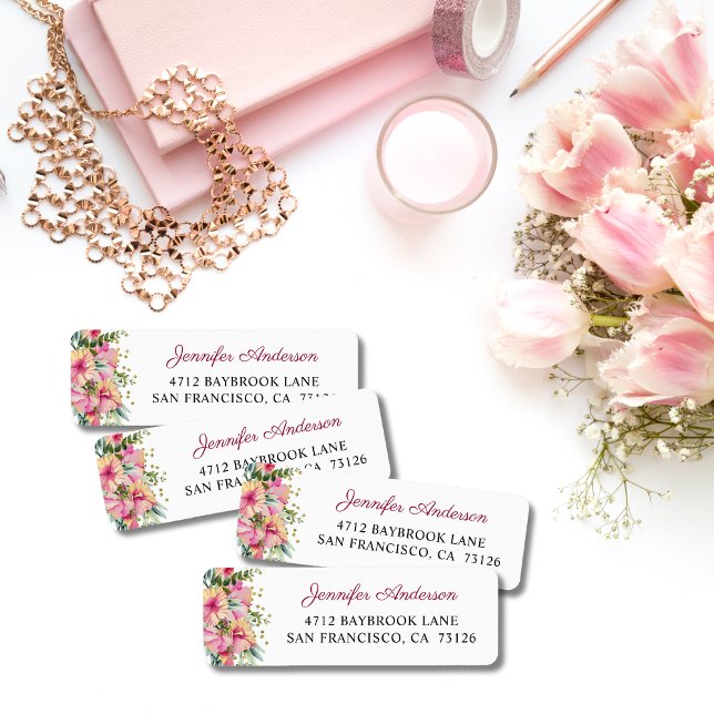 Tropical Floral Return Address (Creator Uploaded)