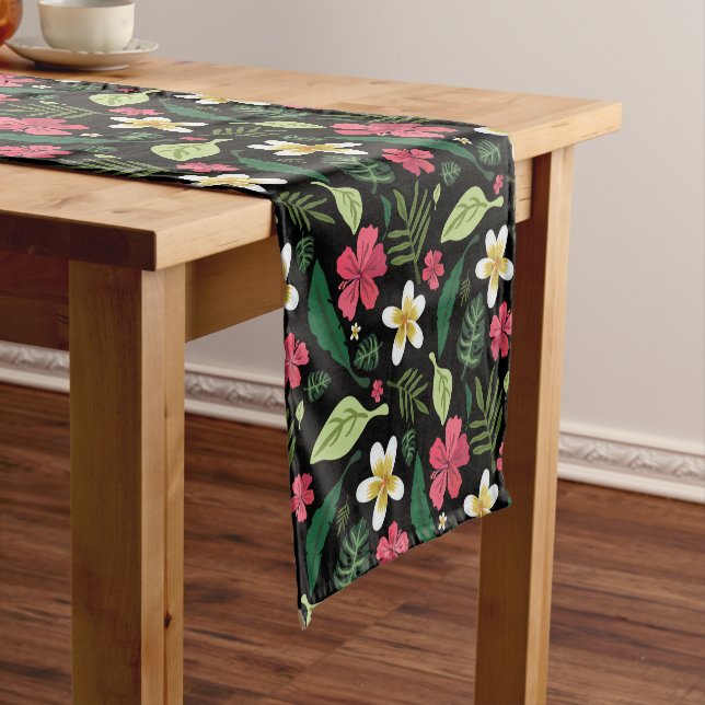 Tropical Floral  Short Table Runner (In Situ)