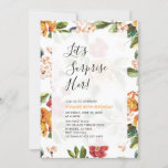 Tropical Floral Surprise Adult 60th Birthday Party Invitation<br><div class="desc">Celebrate your special day with this beautiful surprise birthday party invitation features simple and stylish typography & tropical patterns. This design template is fully customisable.</div>