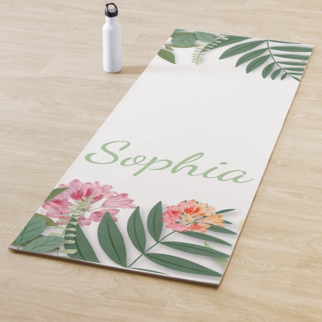Tropical Floral  Yoga Mat (In Situ)