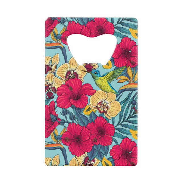 Tropical Florals and Hummingbird - Summer Botanica (Front)