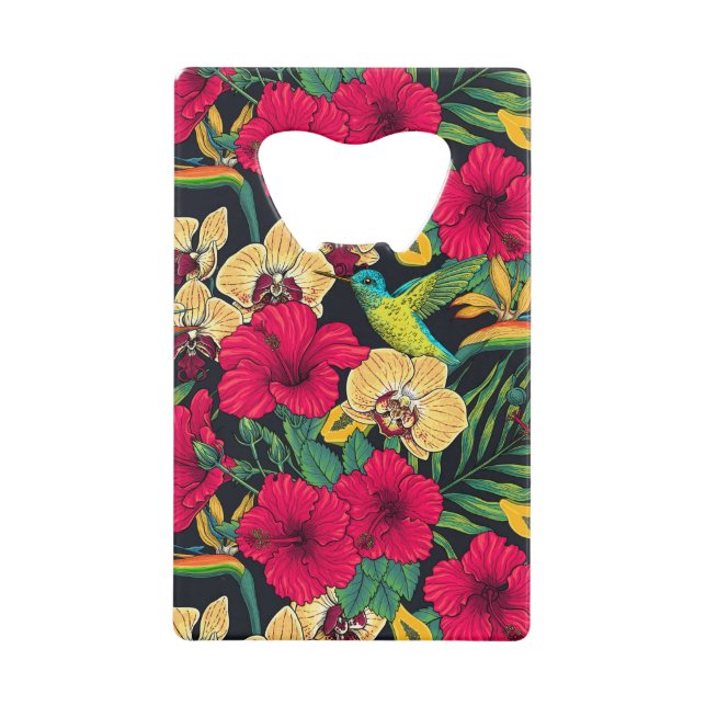Tropical Florals and Hummingbird - Summer Botanica (Front)