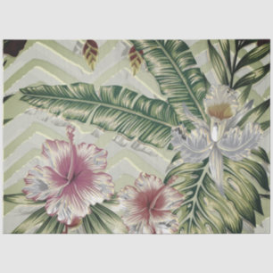 Tropical Florals Decoupage  Tissue Paper