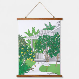 Tropical Florida House Hanging Tapestry