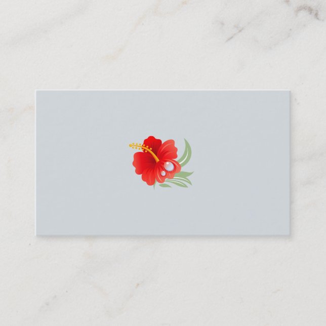 Tropical Flower Business Card (Front)