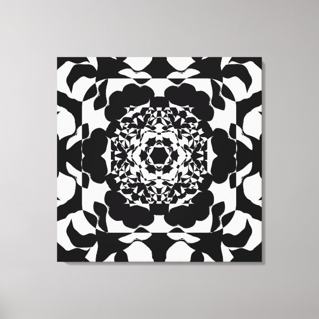 Tropical flower canvas print (Front)