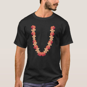 Tropical Flower Chain Floral Summer Vacation Hawai T-Shirt
