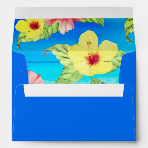 Tropical Flower Hibiscus Beach Aloha Envelope