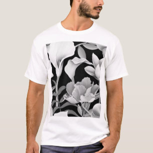 Tropical Flower Leaf: Seamless Pattern T-Shirt