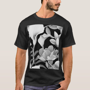 Tropical Flower Leaf: Seamless Pattern T-Shirt