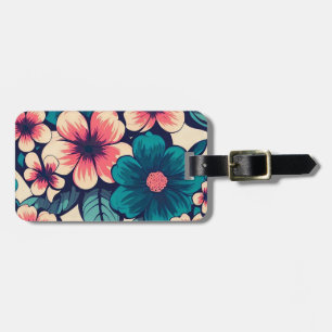 Tropical Flower Luggage Tag