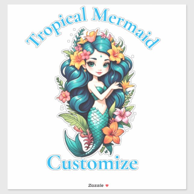 Tropical Flower Mermaid Thunder_Cove (Sheet)