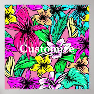 Tropical Flower Mix Thunder_Cove Poster