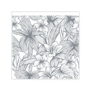 Tropical Flower Mix Thunder_Cove Self-inking Stamp