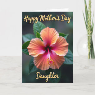 Tropical Flower Mothers Day Card