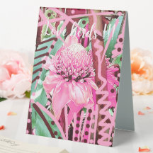 Tropical Flower of Life Wedding Bride & Groom 