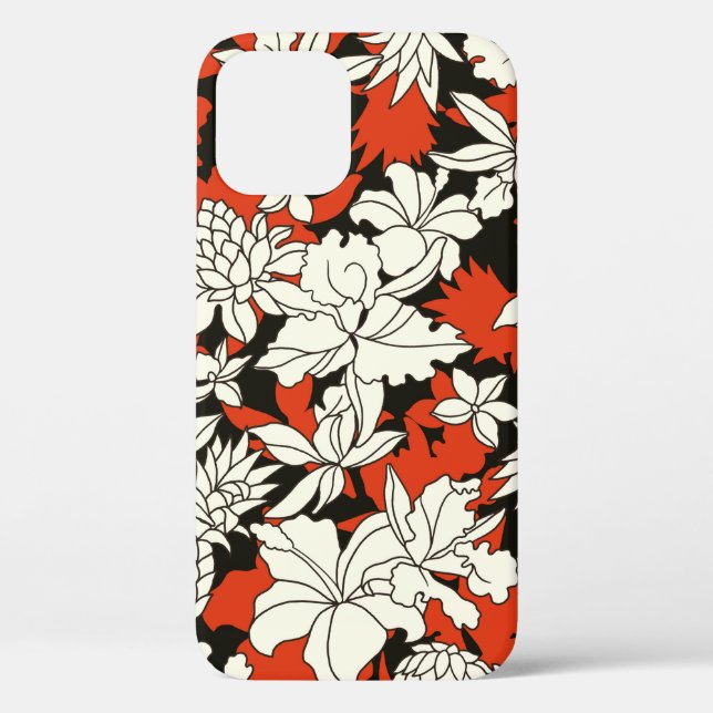 Tropical flower pattern Case-Mate iPhone case (Back)