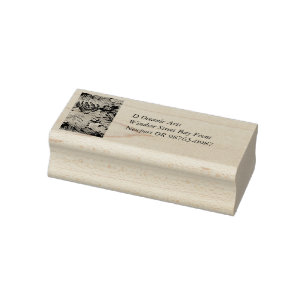 Tropical Flower Pattern in Soft Colours Rubber Stamp