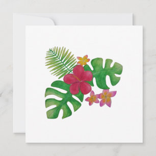 Tropical flower save the date