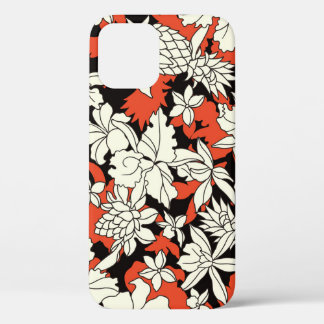 Tropical Flower Seamless Exotic Pattern iPhone 12 Case