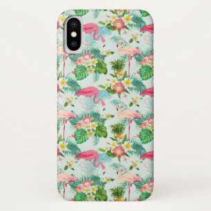 Tropical Flowers And Birds   Add Your Initial Case-Mate iPhone Case