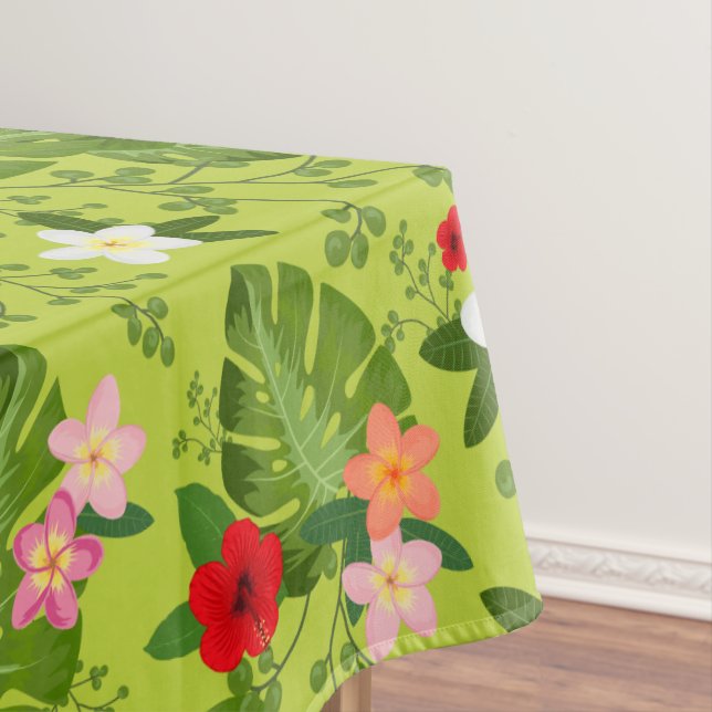 Tropical Flowers Background 5 Tablecloth (In Situ)