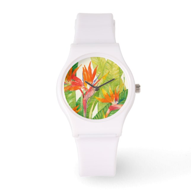 Tropical Flowers | Bird of Paradise Watch (Front)