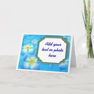 Tropical Flowers Birthday, Bat Mitzvah Invitations