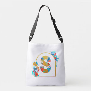 Tropical Flowers Bridal Party Gifts Bridesmaid Mum Crossbody Bag