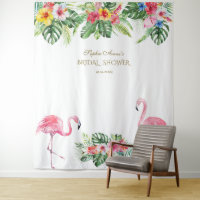Tropical Flowers Bridal Shower Photo Booth Prop