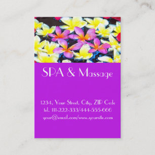 Tropical flowers business card