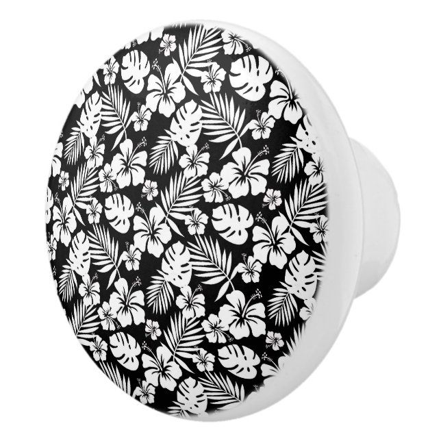 Tropical Flowers Cabinet - Drawer Knobs (Right)