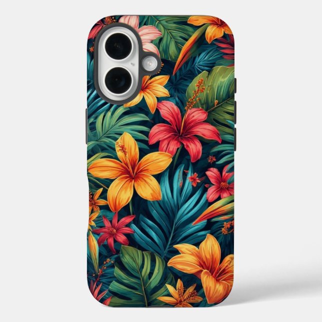 Tropical Flowers  Case-Mate iPhone Case (Back)