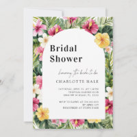 Tropical Flowers Colourful Bridal Shower