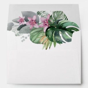 Tropical Flowers  Envelope