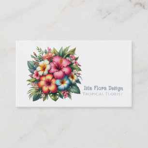 Tropical Flowers & Foliage Business Card
