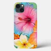 Tropical Flowers Hibiscus Plumeria