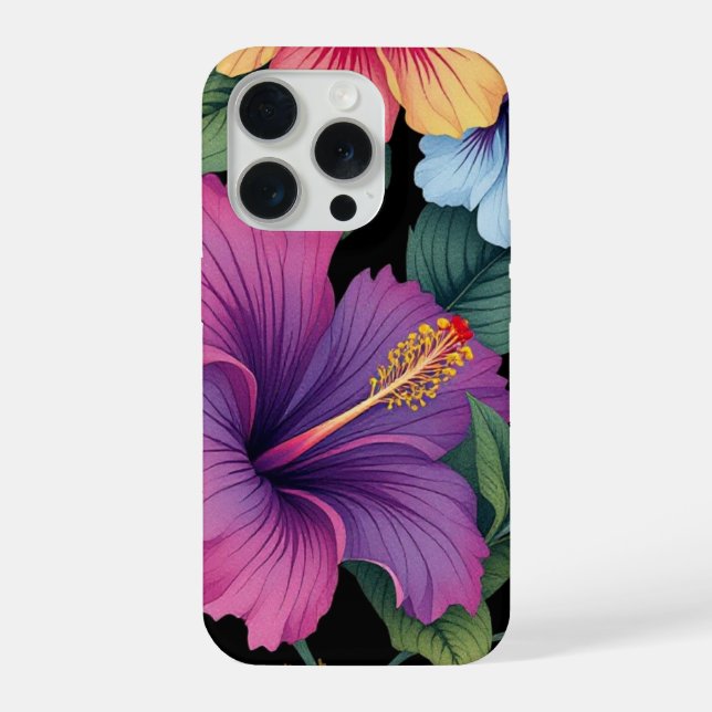 TROPICAL FLOWERS iPhone CASE (Back)