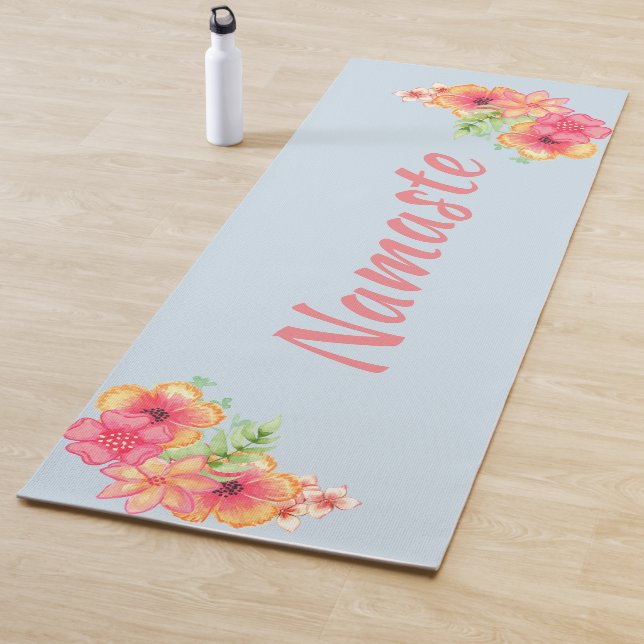 Tropical Flowers Namaste Yoga Mat (In Situ)