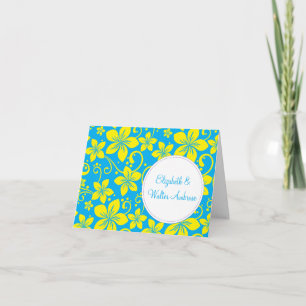Tropical Flowers Note Card