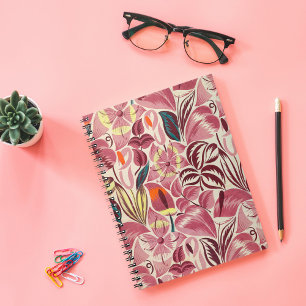 Tropical Flowers   Notebook