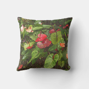 "TROPICAL FLOWERS" OUTDOOR PILLOW/PHOTOGRAPHY CUSHION