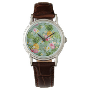 Tropical Flowers & Pineapples Watch