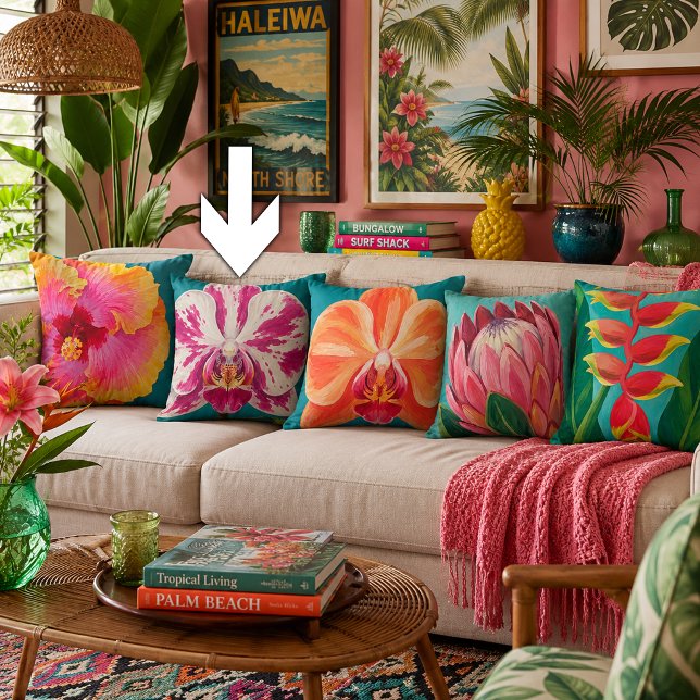 Tropical Flowers Plant Cushion (Creator Uploaded)