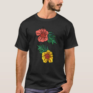 Tropical Flowers Plants T-Shirt