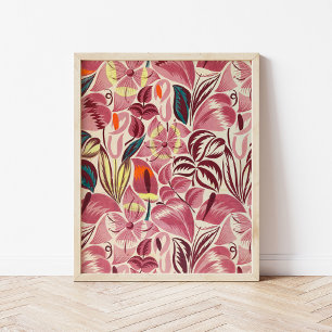 Tropical Flowers   Poster