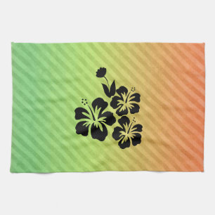 Tropical Flowers Tea Towel
