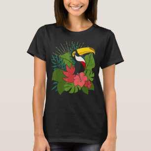 Tropical Flowers Zoo Animal Wildlife Bird Exotic T T-Shirt