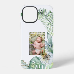 Tropical Foliage Baby Photo iPhone 12 Case